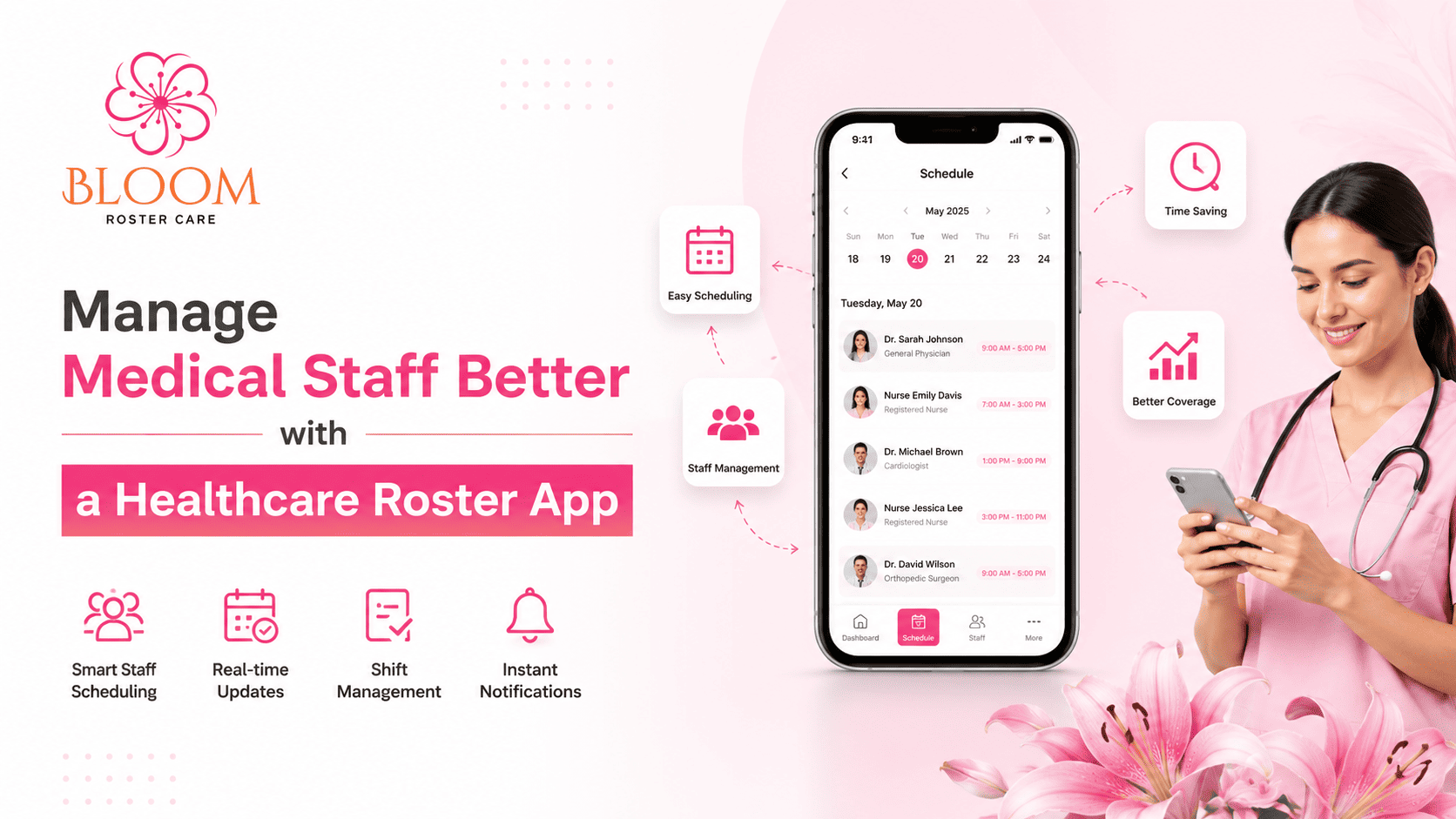 Manage Medical Staff Better with a Healthcare Roster App